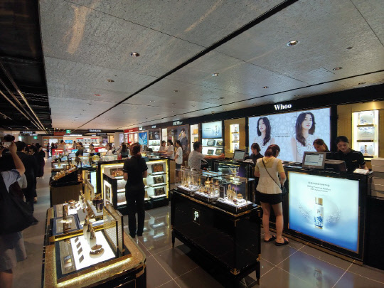 국내 면세점 매출이 또 한 번 사상 최대치를 경신했다. 사진은 신세계면세점 강남점 전경.  신세계면세점 제공